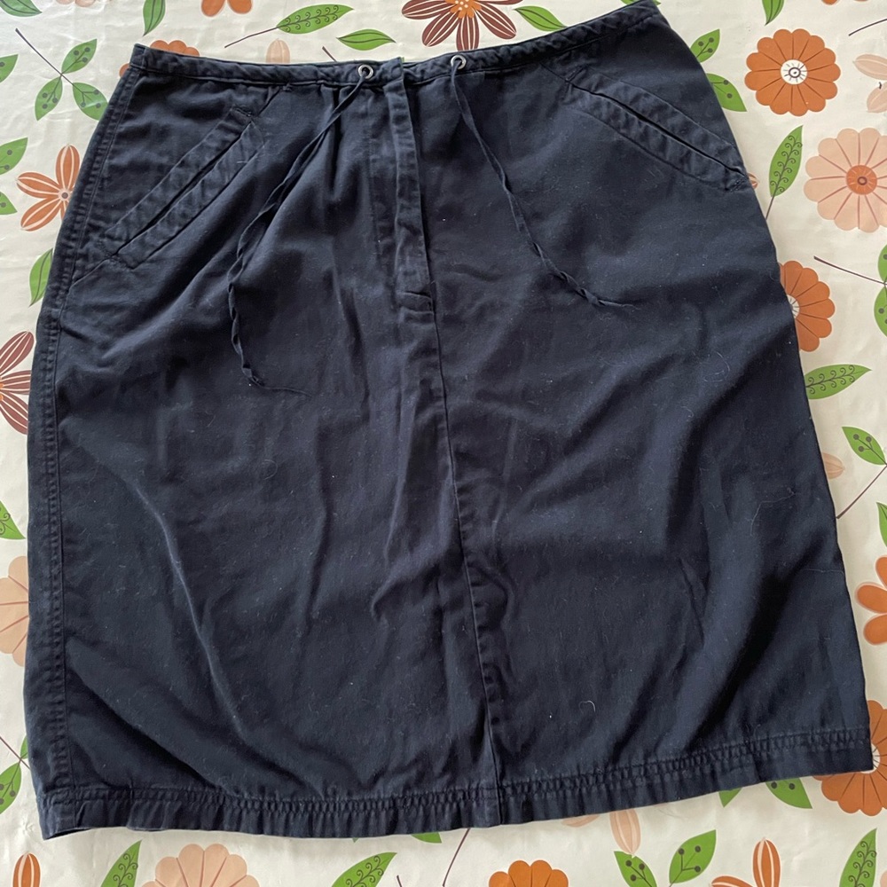 Cotton Ginny Plus black cotton skirt size 14